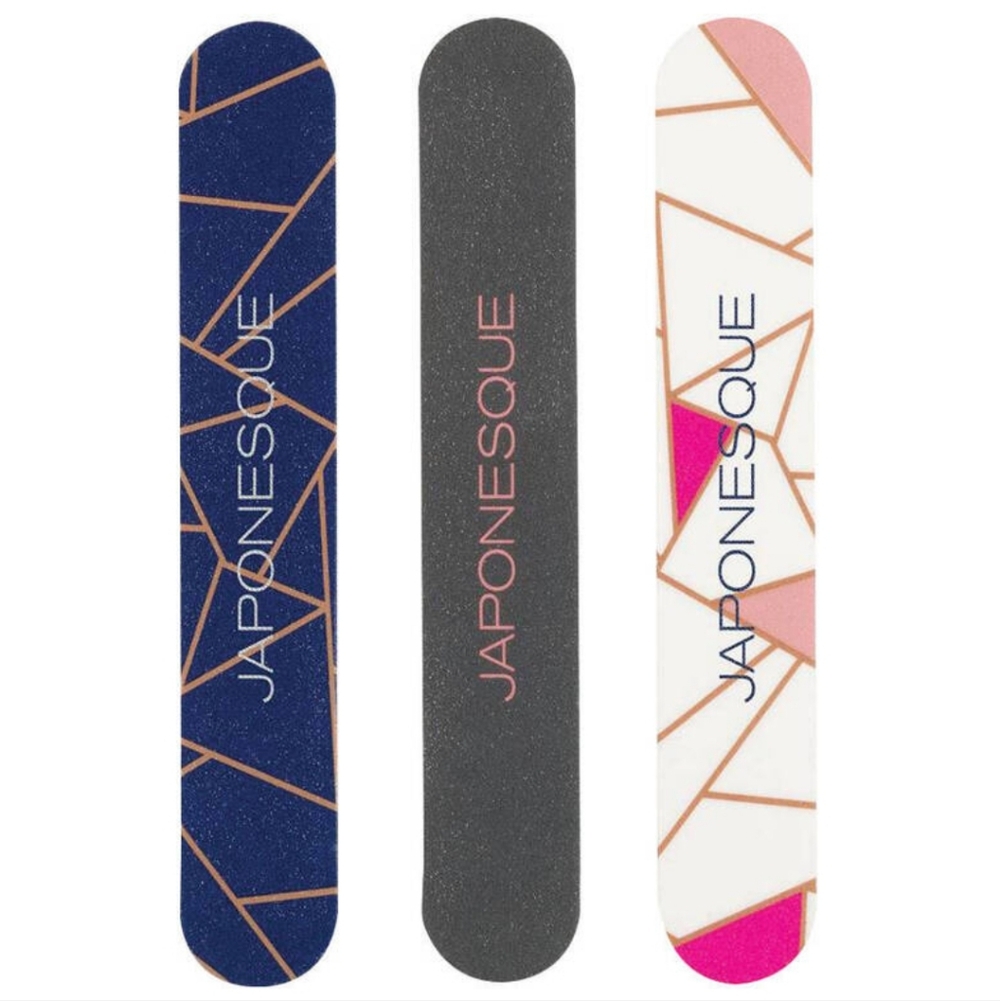 Japonesque Nail‎ File Set - Blue, Black, Pink NIP Set Of 3
